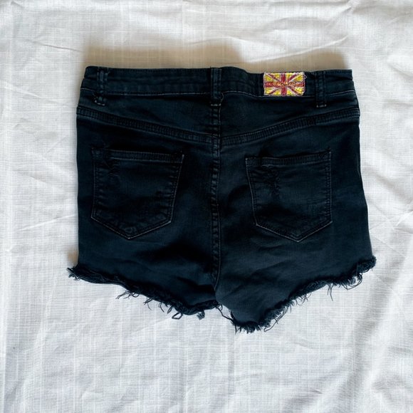 Black Jean Shorts - Picture 5 of 7